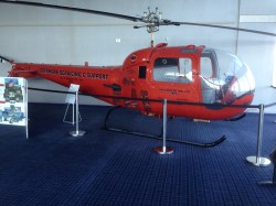 Helicopter in Nelson Cycles/HNZ offices. 