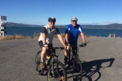 Kem & Dale stop at Point Jerningham - roughly halfway round. 