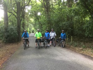 Sheltering under the Sylvan Arch on Motueka River West Bank Road.